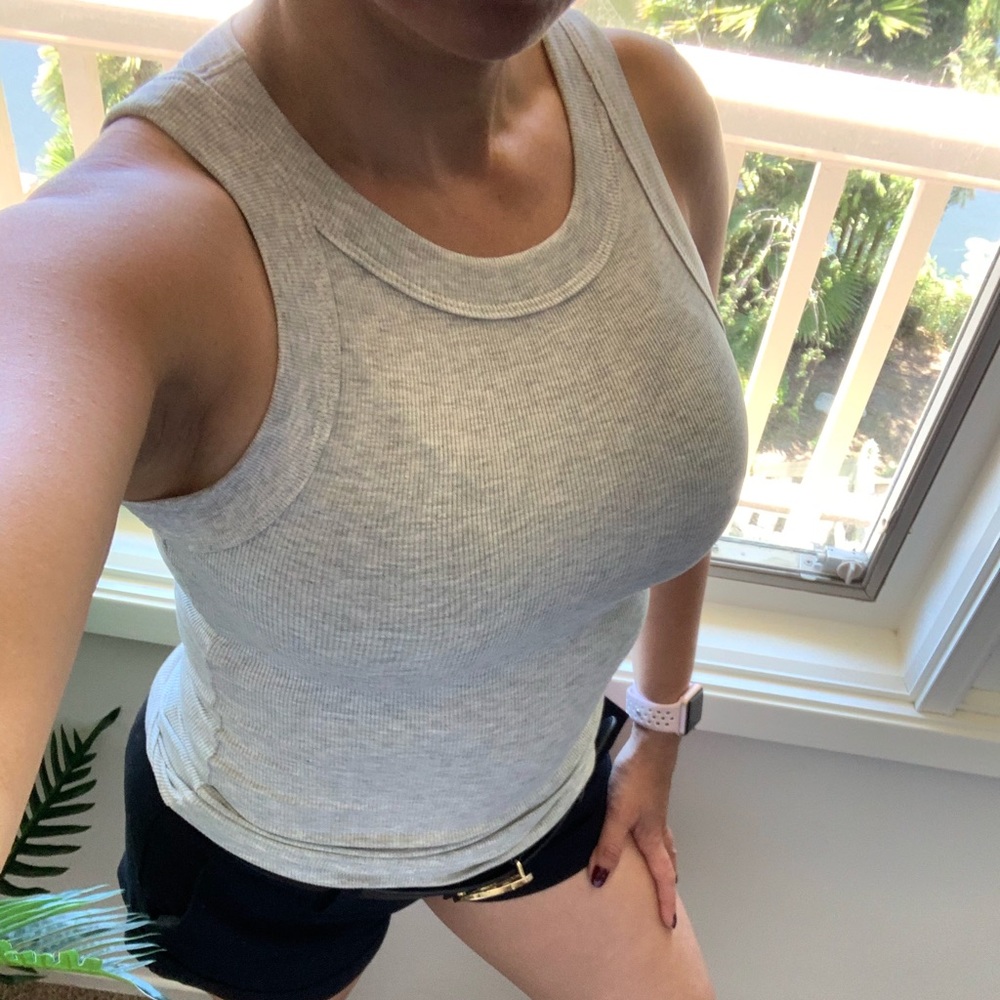 🆕 WAIF High Neck Ribbed Tank SO SOFT - Picture 2 of 7